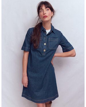 Boden Zia Pocket Shift Dress - Blue