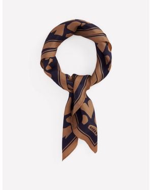 Boden Elisabeth Silk Square Scarf - Blue