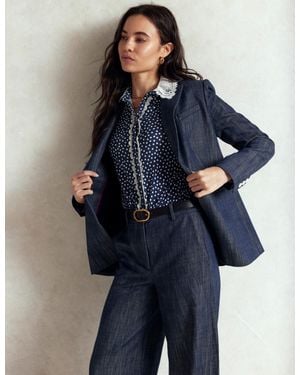 Boden Woodbridge Twill Blazer - Blue