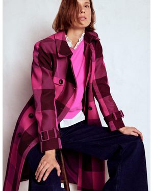 Boden Cheltenham Trench Coat - Red