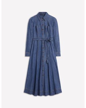 Boden Mila Midi-Hemdblusenkleid Aus Denim Damen - Blau