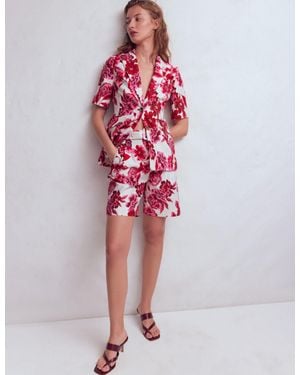 Boden Chelsea Belted Tailored Shorts
