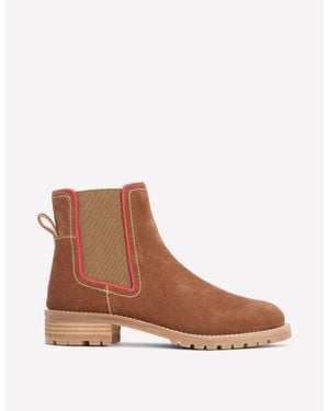 Boden Freya Suede Chelsea Boots - Brown