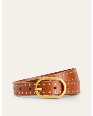 Boden Studded Classic Belt - Natural