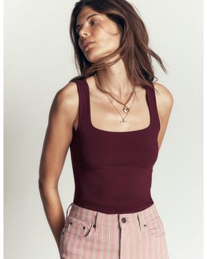 Boden Brooke Double Layer Vest Top - Purple