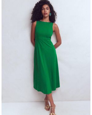 Boden Sleeveless Ponte Midi Dress - Green