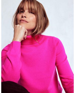 Boden Eva Kaschmir-Rollkragenpullover - Pink