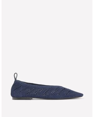 Boden Knitted Ballet Flats - Blue