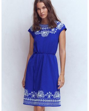 amara embroidered jersey dress BODEN Amara Embroidered Jersey Dress