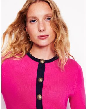 Boden Holly Knitted Jacket - Pink