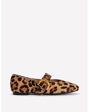 Boden Kylie Flat Buckle Mary Janes - White