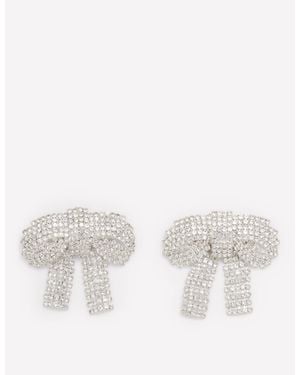 Boden Jewel Bow Earrings - White