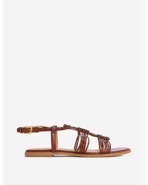 Boden Multi Strap Knot Sandal - Brown