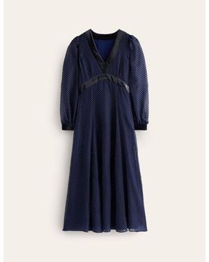 Boden Devore Maxi Tea Dress - Blue