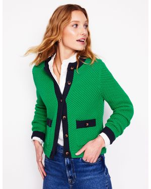 Boden Libby Knitted Jacket - Green