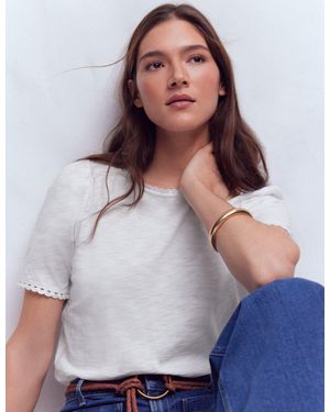 Boden Ali Trim T-Shirt - Gray