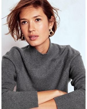 Boden Marion Merino High Neck Sweater - Gray