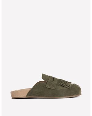 Boden Etta Ghillie Mule Clogs - Green