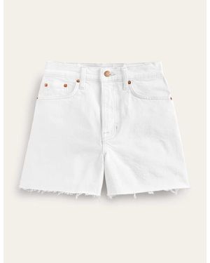 Boden A-line Denim Shorts - Natural