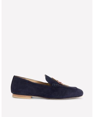 Boden Dinah Embellished Loafers - Blue