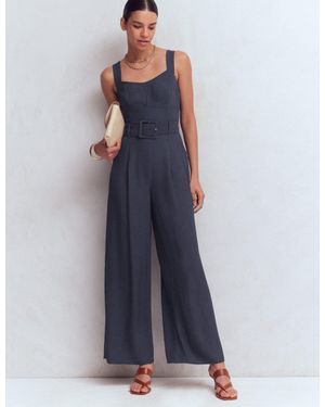 Boden Boned Bodice Occasion Jumpsuit - Blue