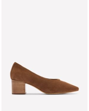 Boden Closed Back Block Heel - Brown