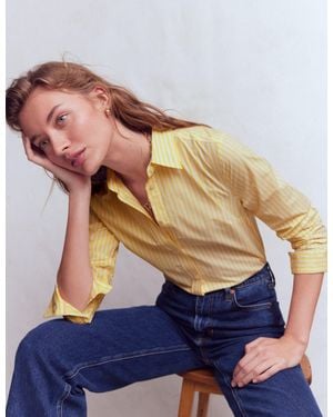 Boden Sienna Cotton Shirt - Brown