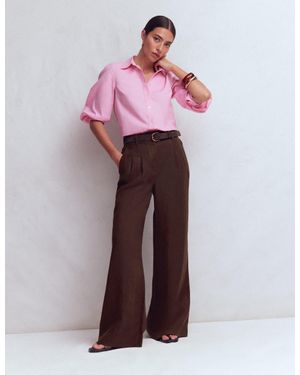Boden Kensington Linen Pants - White