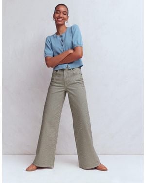 Boden High Rise Wide Leg Jeans - Blue
