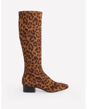 Boden Flat Stretch Knee Boots Multi - Brown