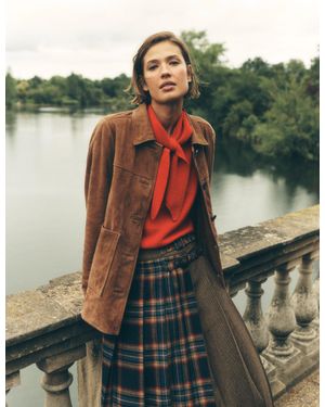 Boden Fife Suede Chore Jacket - Green
