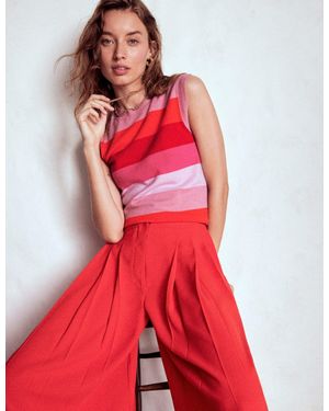 Boden Eva Cashmere Tank - Red