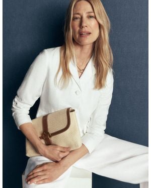 Boden Dartmouth Linen Blazer - White