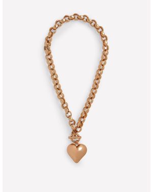 Boden Chunky Heart Necklace - White
