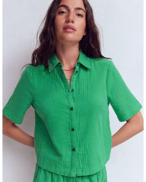 Boden Double Cloth Shirt - Green