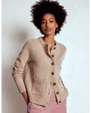 Boden Marion Merino Cardigan - Natural