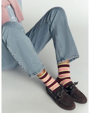 Boden Socken Mit Neonfarbenen Streifen Im 3Er-Pack - Blau