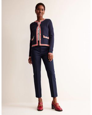 Boden Kew Wool-twill Pants - Blue