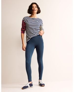 Boden High Rise Jersey Leggings - Blue