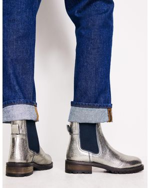 Boden Freya Chelsea Boots Metallic - Blue
