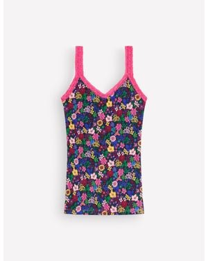 Boden Stripe & Stare Lace Cami - Multicolour
