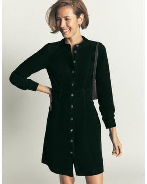 Boden Zara Cord Short Dress - Green