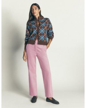 Boden Canonbury Cord 7/8 Trousers - Purple
