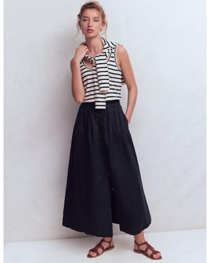Boden Emma Linen Maxi Skirt - Blue