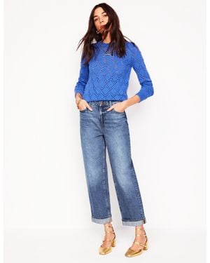 Boden Mid Rise Relaxed Jeans - Blue
