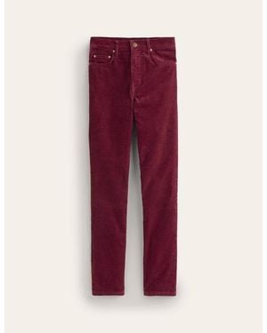 Boden 5 Pocket Cord Slim Jeans - Purple