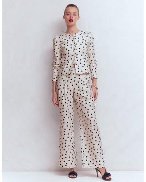 Boden Mayfair Linen Pants - White