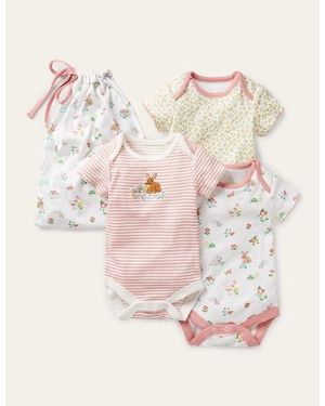 Boden Organic Newborn 3 Pack Bodies Baby - Pink