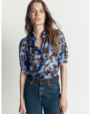 Boden Penelope Viscose Top - Blue