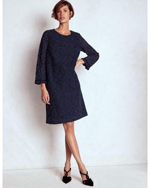 Boden Lace Occasion Mini Dress - Blue